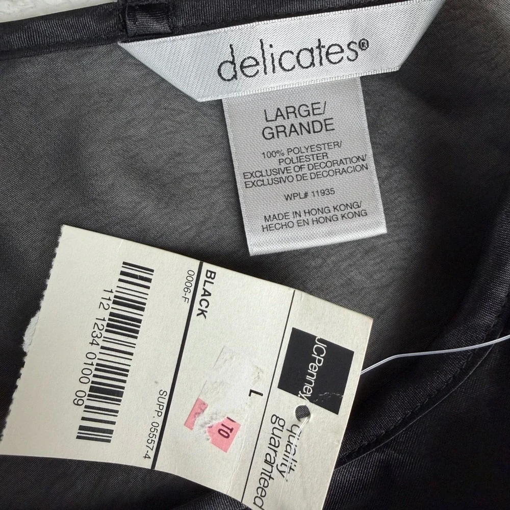 delicates black sheer